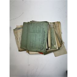 WWI 1914 Princess Mary Gift Tin, complete with original packet of tobacco and cigarettes, 1914 Christmas card, together with a large collection of letters written to Miss Oxbury of Scarbrough during WWI  