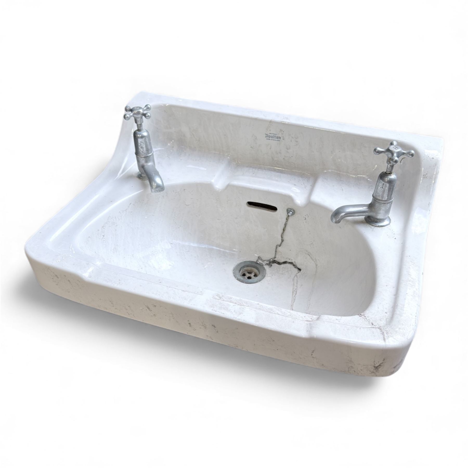 Collection of three sinks - one Belfast Sink plus two handwash sinks with two pedestals