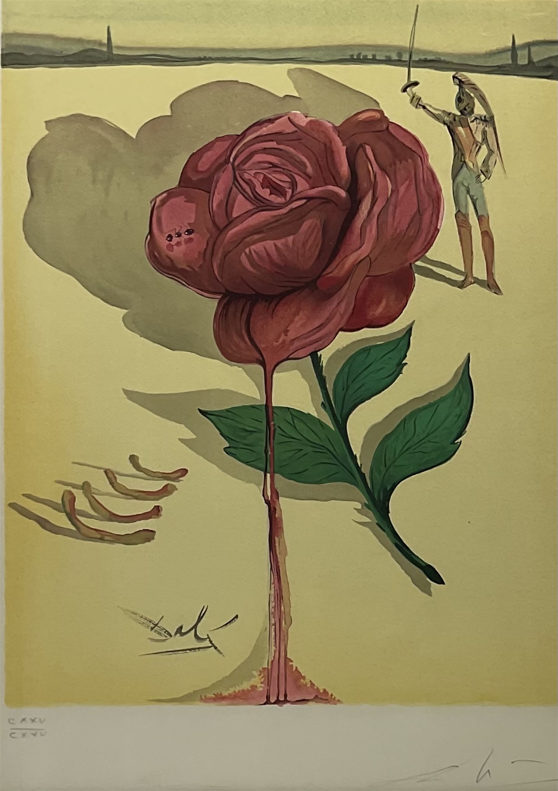 Salvador Dalí (Spanish 1904-1989): 'Don José's Flower Song', limited edition lithograph signed and numbered 125/125 in pencil, from the Carmen Suite of 25 lithographs pub. Shorewood, New York 1970, 63.5cm x 48.5cm