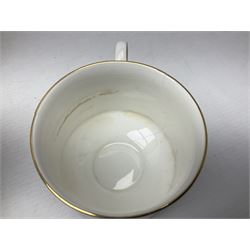 Royal Albert Paragon tea and dinner service for twelve decorated in the Belinda pattern, comprising fourteen saucers, twelve teacups, thirteen side plates, teapot, sauce boat and stand, salt and pepper shakers, two jugs, sucrier, twelve dinner plates, twelve smaller plates, two lidded tureens, twelve bowls, twelve smaller bowls, cake plate, oval plate and oval dish (100)