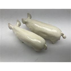 Three Beswick pigs, CH Wall CH Boy 53, 8cm high, CH Wall Queen and seated pig no 839