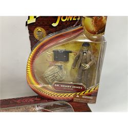 Indiana Jones - Hasbro Raiders of the Lost Ark 'Cairo Ambush' Set; boxed; and eight carded action figures comprising Indiana Jones, German Soldiers, Young Indy, Ugha Warrior, Russian Soldier, Colonel Vogel, Dr. Henry Jones and Cemetery Warrior; all in unopened blister packs (9)