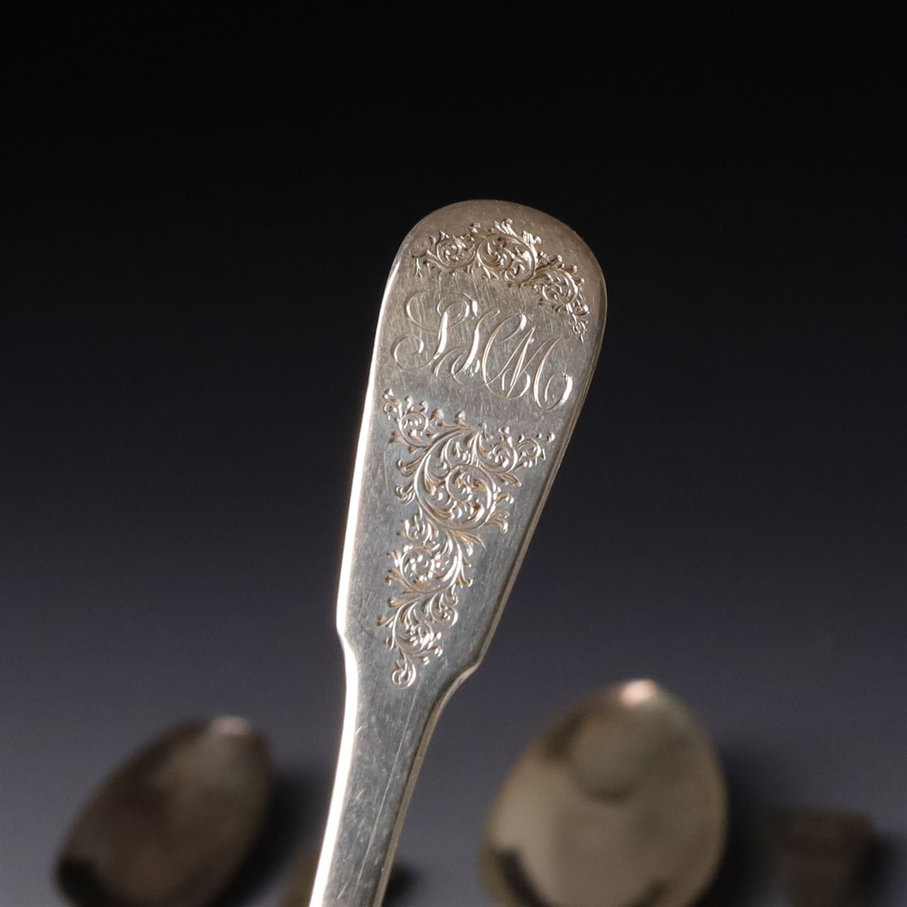 Collection of various silver teaspoons, 19th and 20th century, various dates and makers