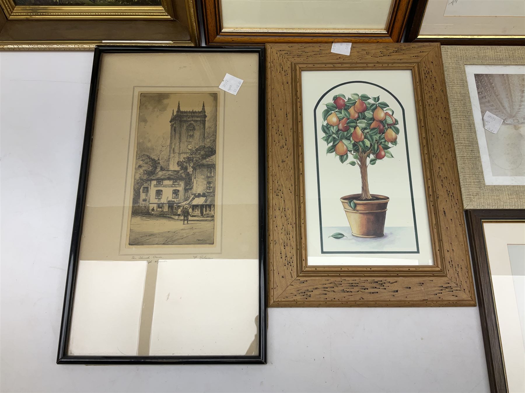 Pair of framed horse racing prints, A National Candidate and A Bona Fide Fox Chaser, together with seven other framed prints 