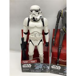 Star Wars - seven Jakks Pacific Big-Figs comprising Jyn Erso, Poe Dameron, Han Solo, Stormtrooper, Captain Phasma, Praetorian Guard and K-2SO; all boxed (7)