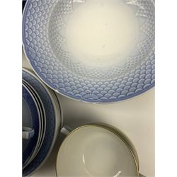 Royal Copenhagen and Bing and Grondahl tea and dinner wares, in differing patterns, to include part tea set with six tea cups and nine saucers, etc, 