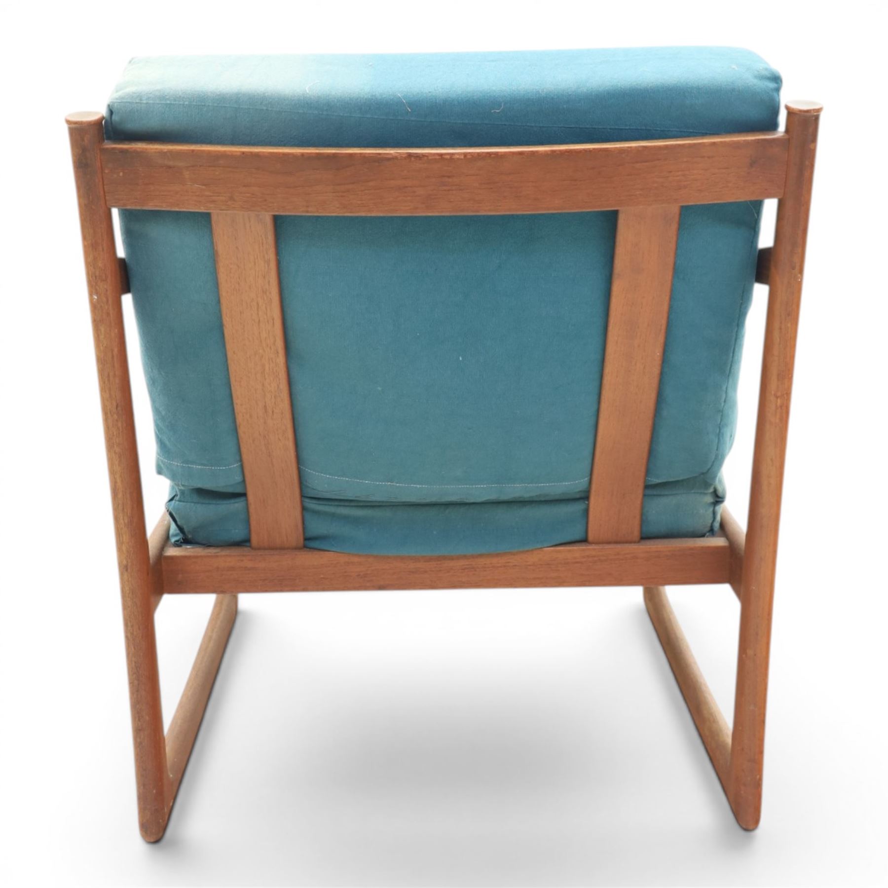 Peter Hvidt and Orla Mølgaard for France and Son - pair of mid-20th century model FD130 teak framed easy armchairs (2)