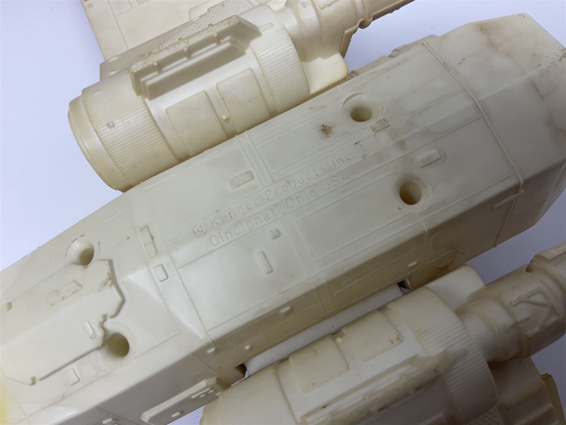 Star Wars - vintage vehicles comprising Rebel Armoured Snowspeeder and Tri-pod Laser Cannon; both boxed; Rebel Transport with 3 3/4