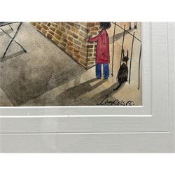 Lucy Collins (British Contemporary): 'Our Back Yard' and 'Play It Again!', two watercolours signed, titled verso max. 22cm x 32cm