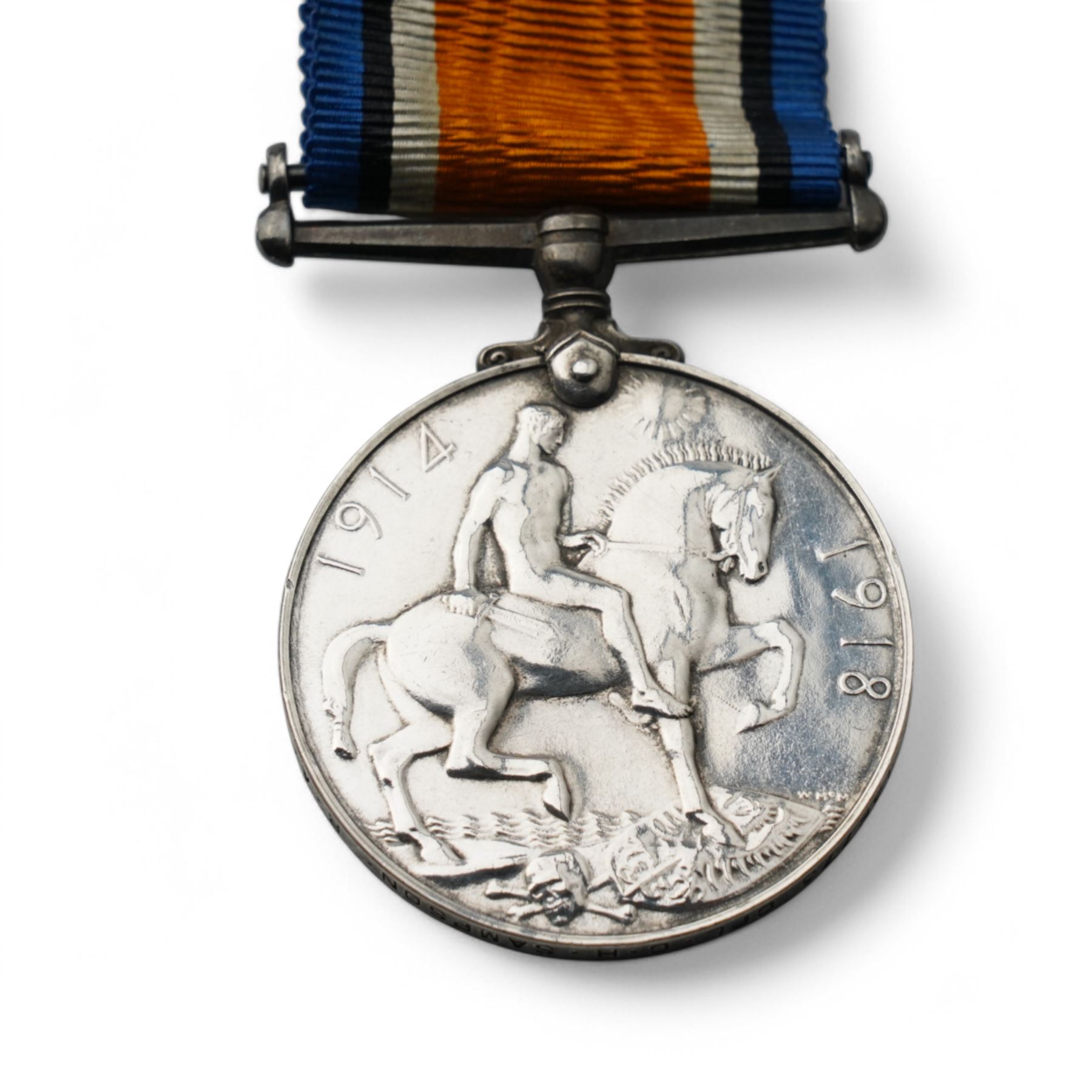 First World War Territorial Efficiency group of three medals to 136773 Cpl C H Sampson R.A. comprising British War Medal, Victory Medal and Territorial Efficiency Medal (483 Cpl C H Sampson R.G.A.)