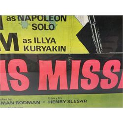 One Of Our Spies Is Missing - Man from Uncle poster, framed and glazed, overall H81cm L105cm