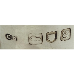 Two silver vases by Charles Edwards, London 1902, set of six teaspoons and sugar tongs by Lee & Wigfull, Sheffield 1918 cased, silver clover leaf bon bon dish by Henry Matthews, Birmingham 1903 and a hallmarked silver lidded box, weighable silver approx 6.9oz 