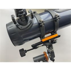 Celestron Astromaster 114 telescope and tripod stand, F=1,000mm, D=114