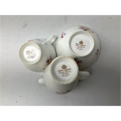 Royal Albert 'Sea Drift' coffee service for six, comprising six cups, six saucers, jug, sucrier and coffee pot
