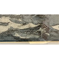 Robert Leslie Howey (British 1900-1981): Sailing Vessel off Whitby, charcoal and watercolour heightened in white signed 49cm x 62cm