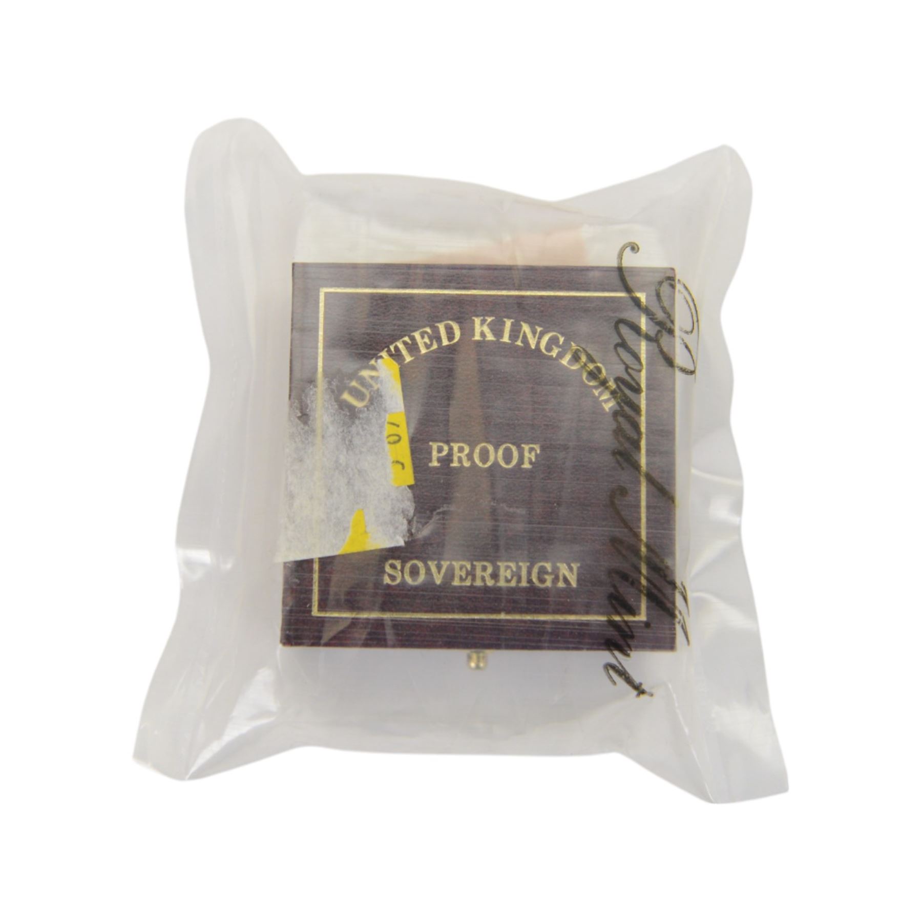 Queen Elizabeth II 1989 '500th Anniversary of the First Gold Sovereign' gold proof full sovereign coin, cased with certificate, sealed in Royal Mint plastic