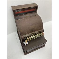 An Antique cash register, made by The National Cash register Co, Ltd. London, H43. 