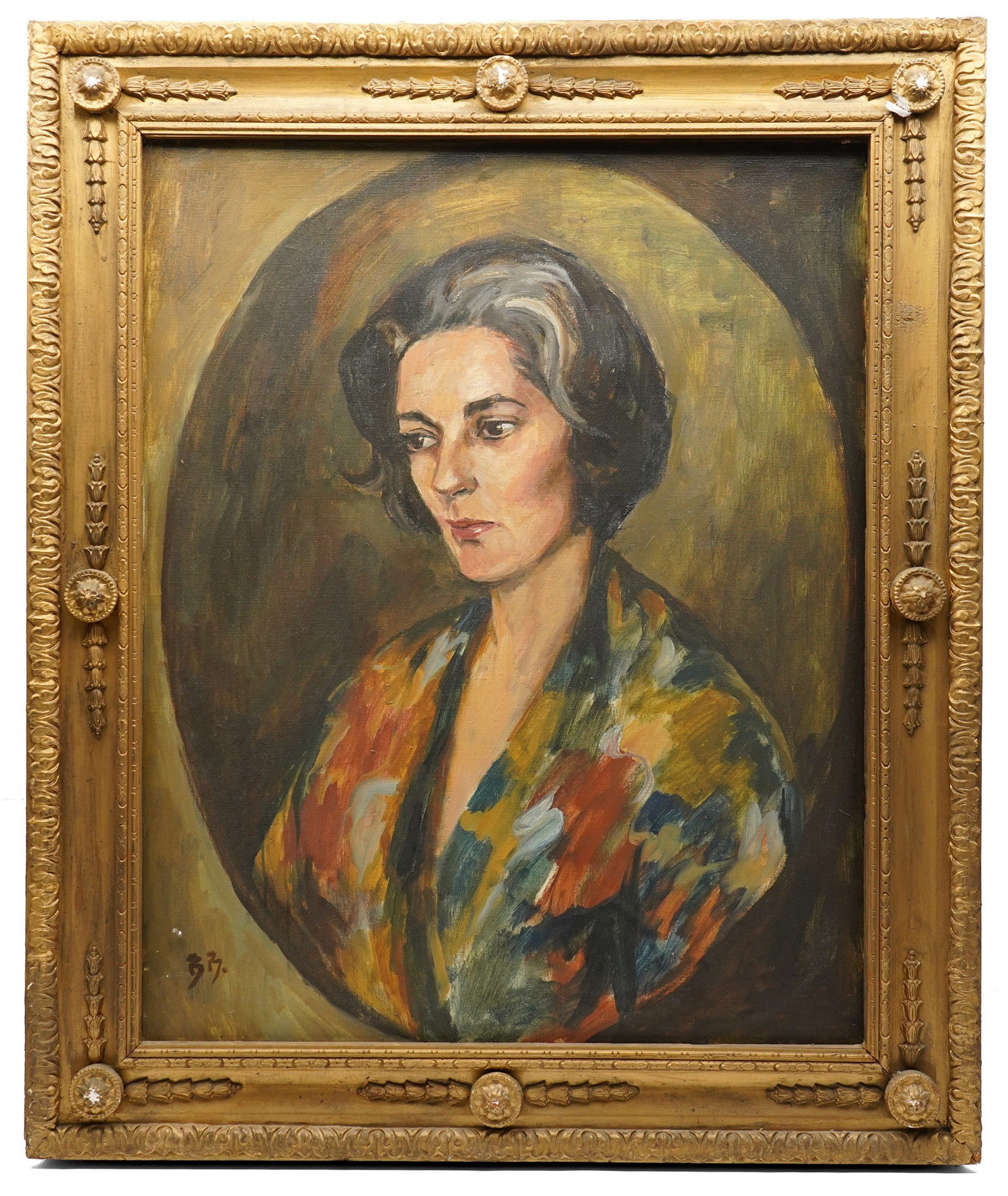 Brenda Bury (British 1932-): Members of European Parliament - 'Diana Elles Baroness Elles' 'Aeneas Simon Mackay 15th Lord Reay' 'David Lewis 1st Baron Brecon' 'Sir Peter Kirk' 'Derek Walker Smith Baron Broxbourne' and 'Tufton Beamish Baron Chelwood', set of six oils on canvas signed with initials, in matching frames, 76cm x 59cm (6)
Provenance: Property of a Nobleman.
