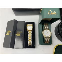 Collection of wristwatches including Curtis Liberty, eight Claude Valentini, Jeep, Limit, Avia, Philip Persio and Sekonda (27)