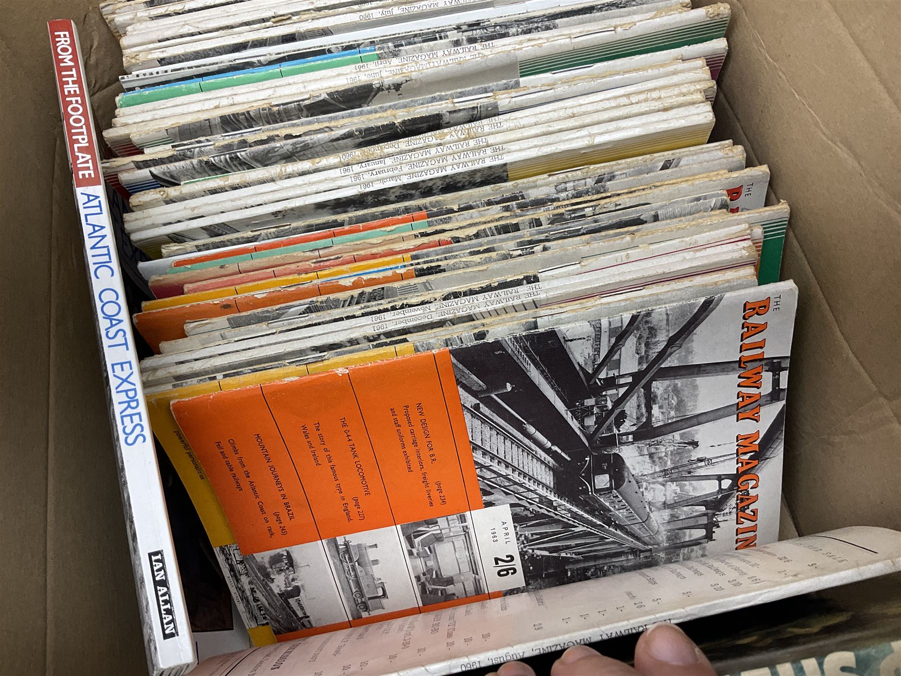 Two boxes of railway books, to include West Country Railway History, Linton and Barnstable Railway,  The King's Cross Story, Railway Photographer etc