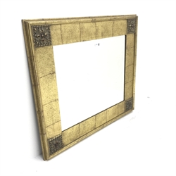 Gilt framed bevel edge wall mirror, W85cm, H74cm