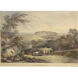  'Scarborough' and 'Scarborough Castle from the North', three 19th century engravings after Francis Nicholson, printed by W. Day and C Hullmandel max 27cm x 38cm (3)  