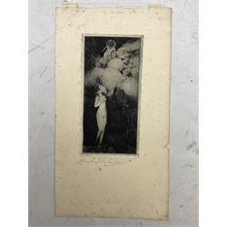 Alexander Brantingham Simpson (British fl.1904-1931): Collection of nine drypoint etchings, variously signed in pencil and in the plates, max 17cm x 28cm (9) (unframed)