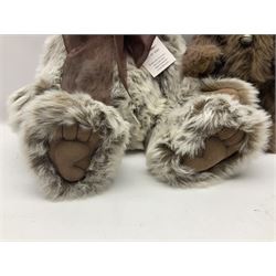 Two Charlie Bears - CB114040B William IV teddy bear, from the 2011 Charlie Bears Plush Collection, limited edition No.3263/4000; H50cm; and CB083796 Kelsey; both designed by Isabelle Lee and with original tags (2)

