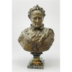 After R. Nannini, large bronzed spelter 