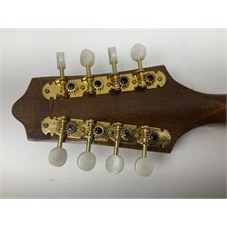 F-hole eight-string mandolin with one-piece maple back and ribs and spruce top L70cm