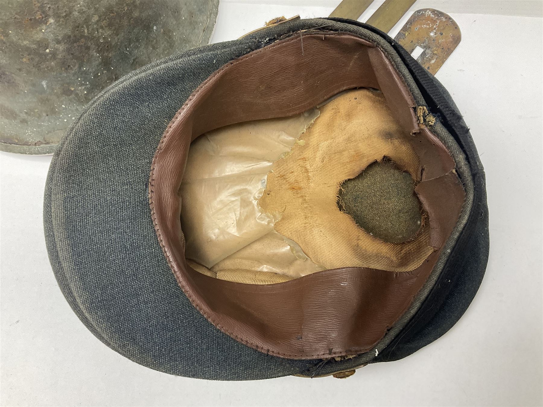 Two air force jackets, together with two helmets and Bamberger Mutzen Industrie German military hat and two others 