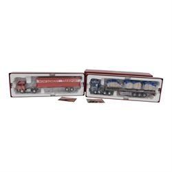 Two Corgi Hauliers of Renown 1:50 scale diecast model lorries, comprising CC15301 Scania 1...