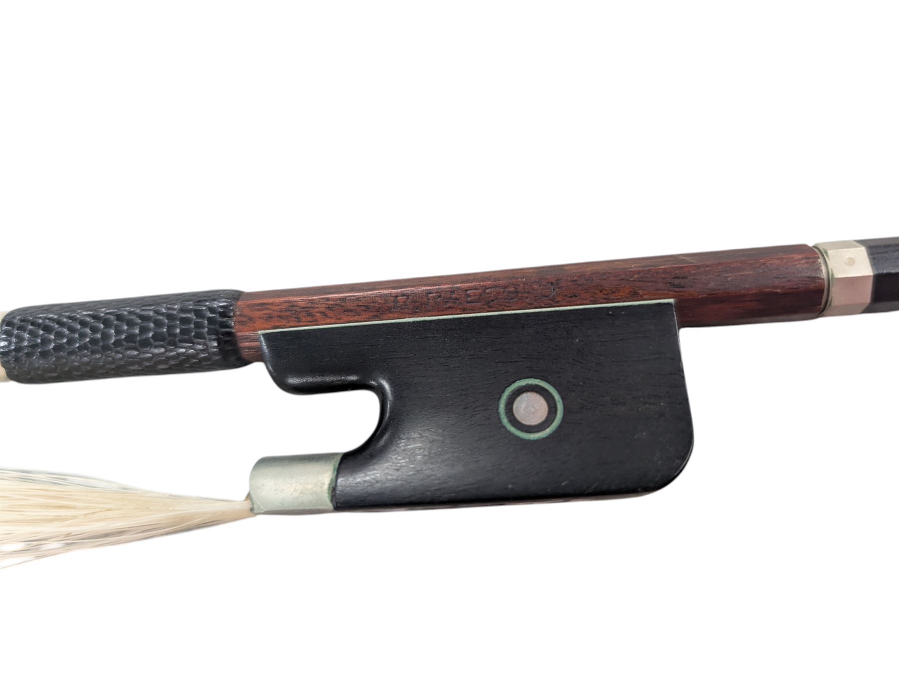 Early 19th century English cello by Samuel Gilkes of London, circa 1820, with two piece back and pine table finished in a golden brown varnish, certificate of authenticity from D.R Hill & Son, Buckinghamshire, numbered H494 in their records, in Hiscox hard case, with two horse hair cello bows, the first an English example stamped Ferranda Millars Liverpool, the second a German example stamped R. Paesold, both with ebonised mother of pearl/abalone frogs and ivory tip plates
This item has been registered for sale under Section 10 of the APHA Ivory Act