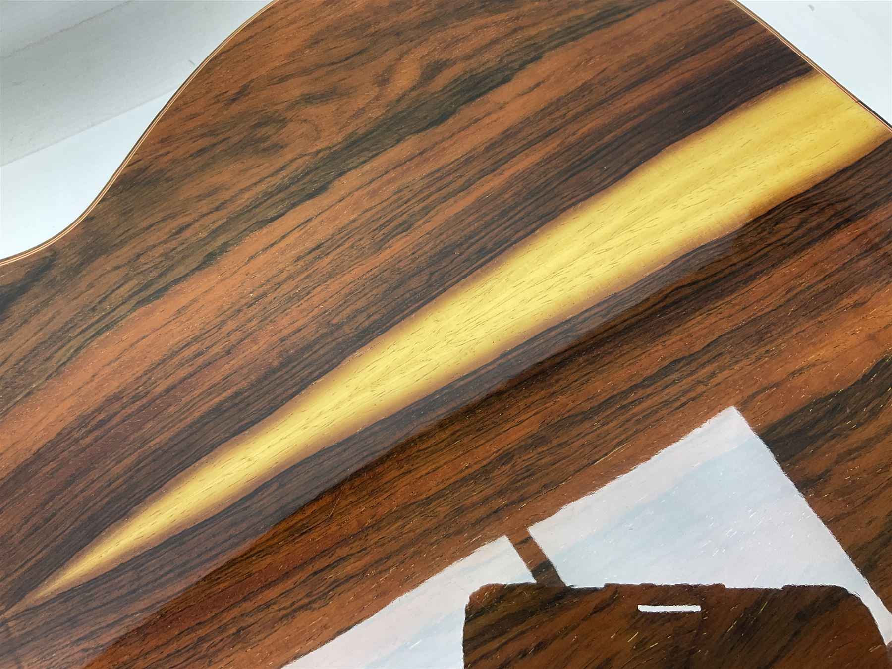 Spanish Gitano Manuel Rodriguez Maccaferri guitar, model no.EMC1; bears label; L98cm; in lightweight carrying case