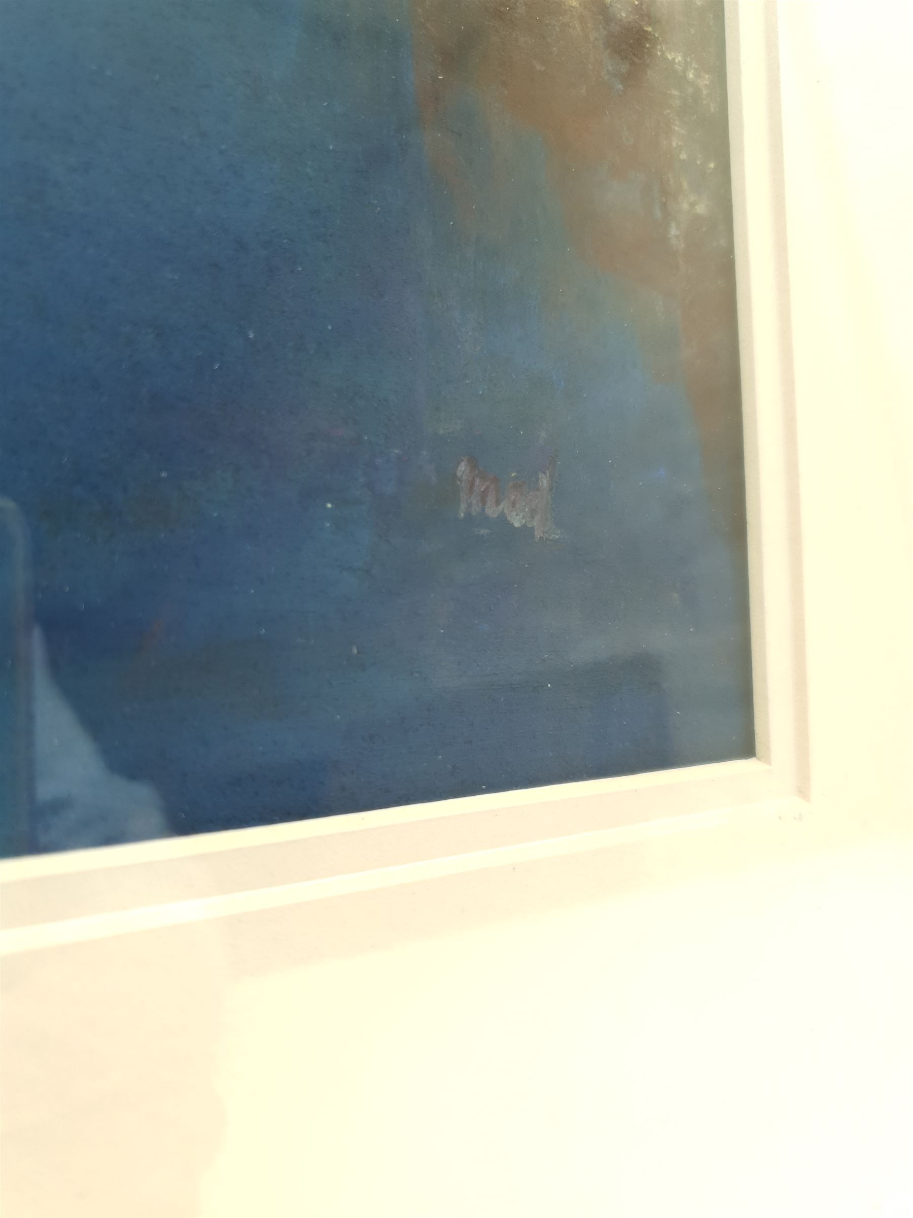 Madeleine Eyland (Belgian/British 1930-2021): 'Sea Link', pastel signed 37cm x 26cm 
Provenance: artist's studio collection; exh. Royal Academy Summer Exhibition 2003, label verso. Marie-Madeleine Eyland (neé Legrain) was born in 1930 at Floriffoux, Belgium; she lived most of her life in Scarborough working as a nurse and an artist.