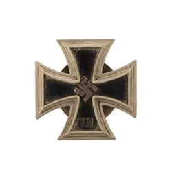 WWII 1st Class Iron Cross by Rudolf Souval Wien (Austria) with screw back, stamped L58 