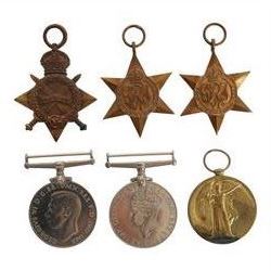 WWI and WWII medal group, comprising 1914-15 star, Victory Medal, War medal, Defence medal, 1939-45 star and African star, awarded WSA Robert Morris, Skipper, Royal Navy Reserve