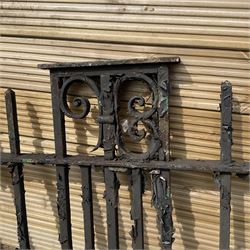 Large heavy cast iron painted gates  - THIS LOT IS TO BE COLLECTED BY APPOINTMENT FROM DUGGLEBY STORAGE, GREAT HILL, EASTFIELD, SCARBOROUGH, YO11 3TX