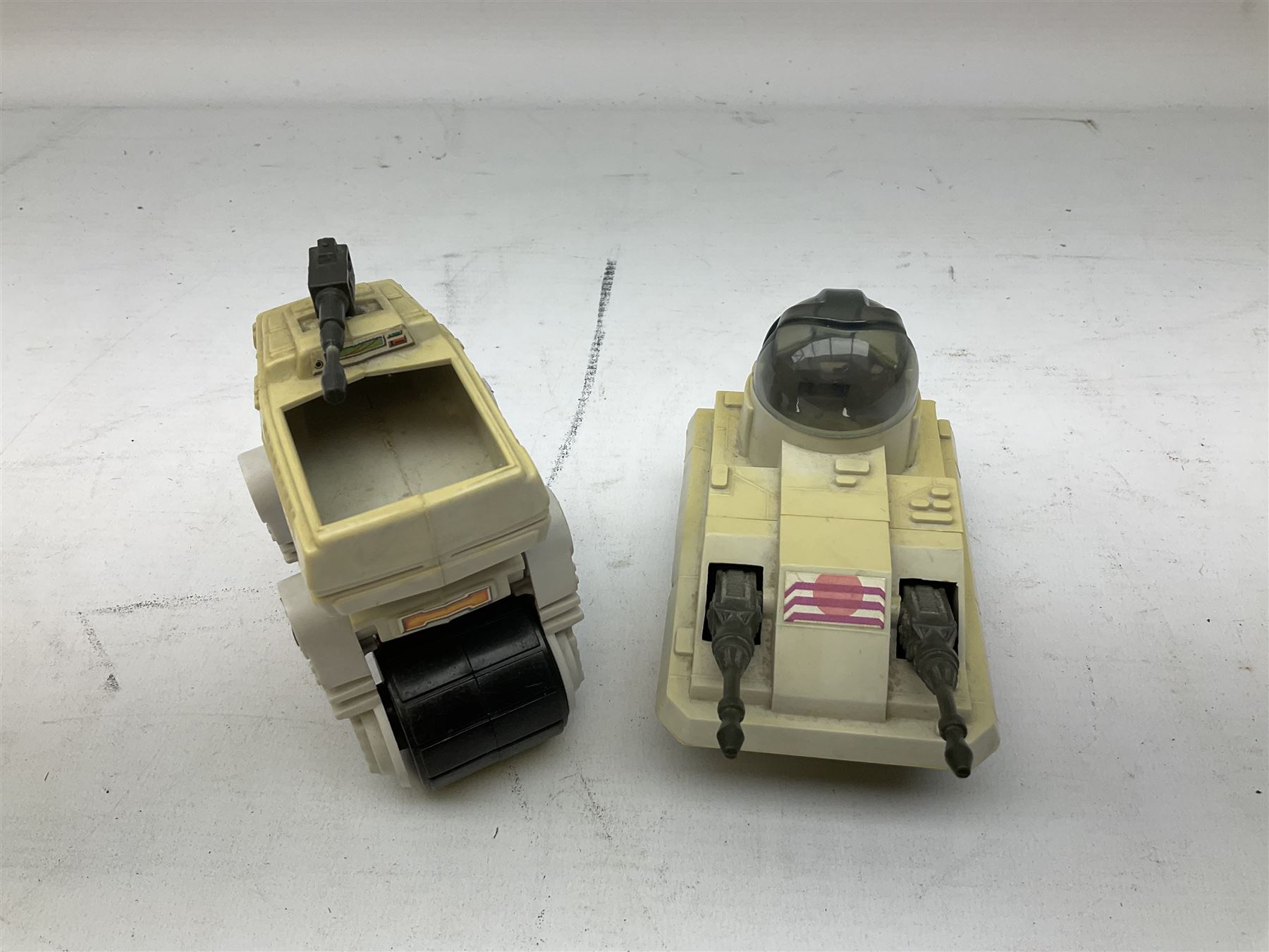 Star Wars - thirteen early 1980s vehicles/equipment including X-Wing Fighter; Snowspeeder; Slave 1 (Boba Fett's Spaceship); Scout Walker C7; Mobile Laser Cannon; Tripod Laser Cannon; Speeder Bike; Radar laser Cannon; two Vehicle Maintenance Energisers etc; all unboxed (13)