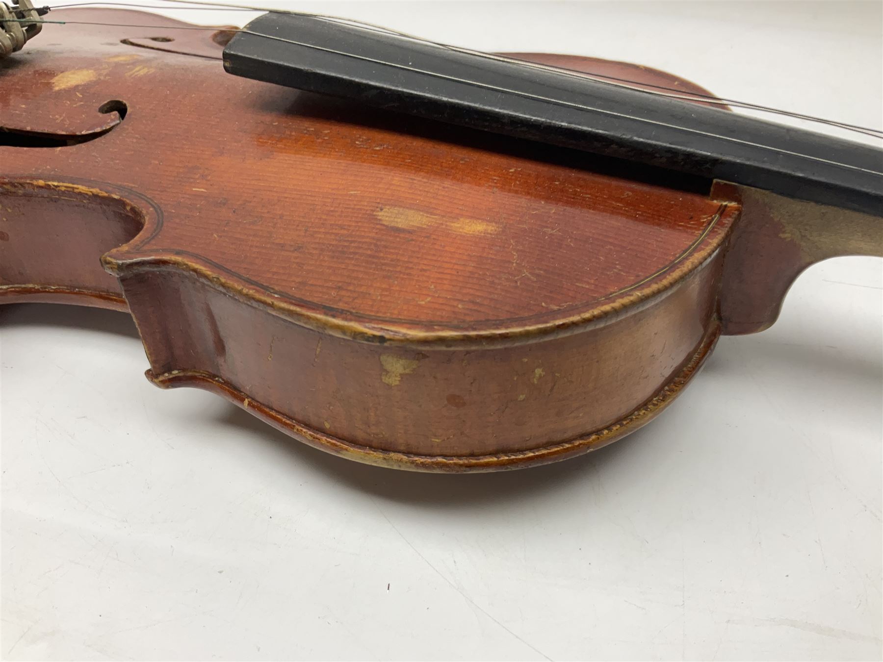1920s Czechoslovakian violin, bearing label for Antonius Stradivarius Faciebat Anno 1826