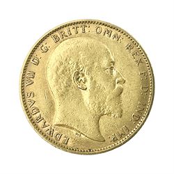 King Edward VII 1903 gold full sovereign coin, Melbourne mint