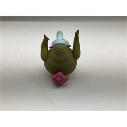 Special edition The Beatles Yellow Submarine playing cards, unopened with gilt edging in a metal tin, together with 1999 McFarlane Toys figures of Yellow Submarine John Lennon and Jeremy Hillary Boob, PH. D, tallest figure 19.5cm 