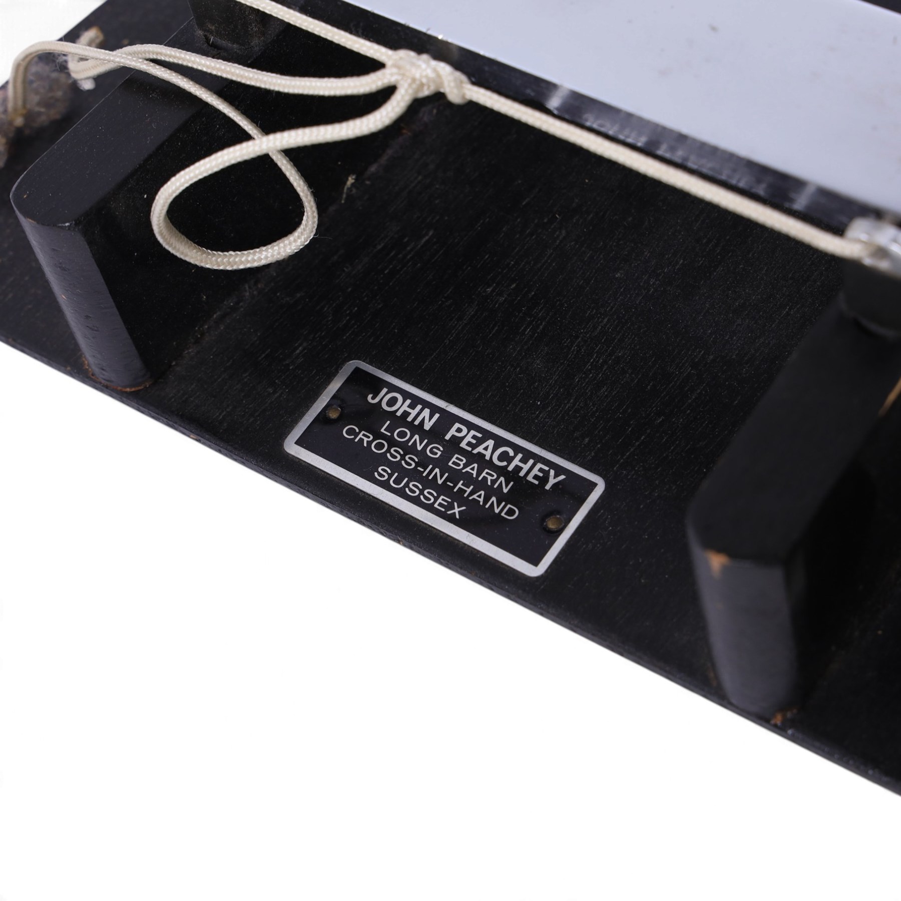 Viscount Percussion A-440 concert glockenspiel, made in England, with graduated metal bars on black wooden frame, contained within hard carry case