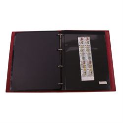 Queen Elizabeth II mint decimal stamps in four folders, face value of usable postage approximately 650 GBP