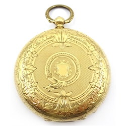  Swiss 18k gold pocket watch no 39269  