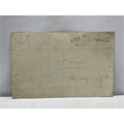 Charles Edward Dixon (British 1872-1934): Shipping studies, pen and ink on card with 'Reynold's Bristolboard' blindstamp signed and titled 32cm x 39cm; 'The Procession entering Portsmouth Harbour', pen and ink on paper signed with monogram, dated Nov 4/01 verso 20cm x 32cm (unframed) (2)