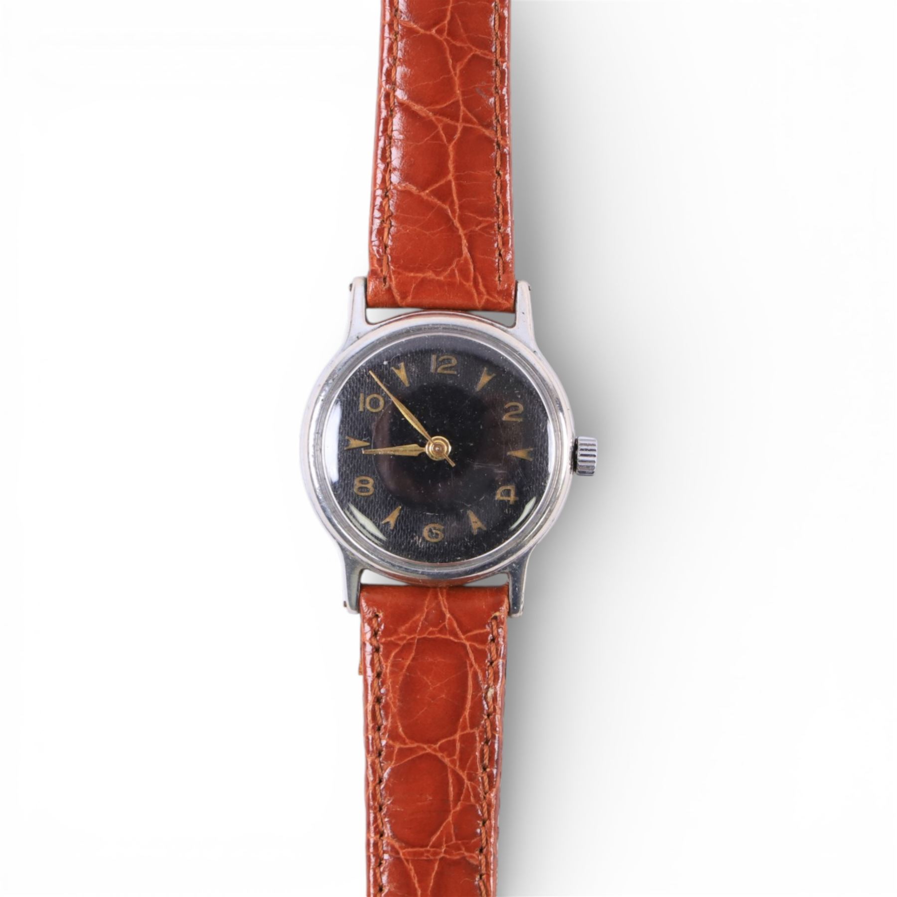 Six wristwatches including Zenith manual and automatic, two Tudor, Omega and a Tudor manual in an Elgin Ordnance Department USA case