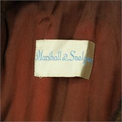 Marshall & Snelgrove three quarter length mink fur coat, together with mink hat, stole, shawl