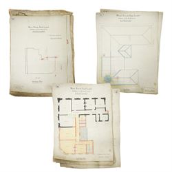  E H Harbottle & Sons Architects, Exeter - Set of architects drawings for additions to Pre...