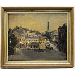 Peter Brook (Northern British 1927-2009): 'Sunday', oil on board signed and titled 39cm x 49cm 
Provenance: West Yorkshire dec'd estate; the deceased was good friends with the artist.